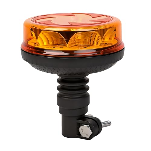 Amber LED Rotating Beacon Light 6 Flashing Modes Warning Light - color: Style 4