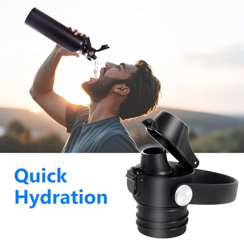 XACIOA Replacement Flip Lid for Hydro Flask Standard Mouth Bottle, 2Pack