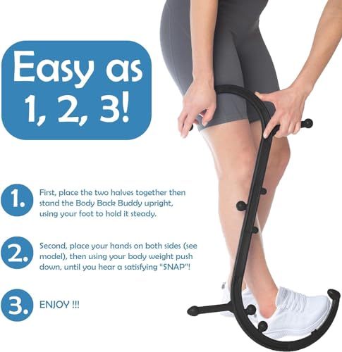 Body Back Buddy Classic Black & Foot Star® Massager Bundle for Pain Relief - style: Footstar & Buddy