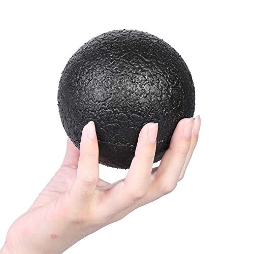 Manual Massage Ball,EPP Yoga Foam Roller Massage Ball Set Point Body Muscle Stress Relief Tool for Shoulders, Arms, Neck, Back and Feet (10CM Single Ball) - color: Black, size: 10CM single ball
