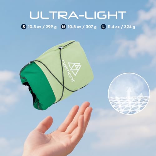 Haimont 10L Trail Running Hydration Vest with Soft Flasks - color: Green, size: Medium