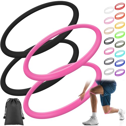 Foilswirl Patella Knee Band Basketball Knee Strap,4,Black and Rose Red,M - color: Black and Rose Red, size: M