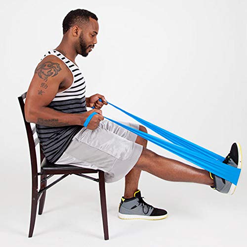 Pack of 5 Latex-Free Norco Rainbow Resistance Bands Set. Multi-Pack Includes Levels 1-5 (Light - Super Heavy). No Powder, No Odor. 5 Ft. Single Lengths Physical Therapy, Gym, Home Exercise Routine.