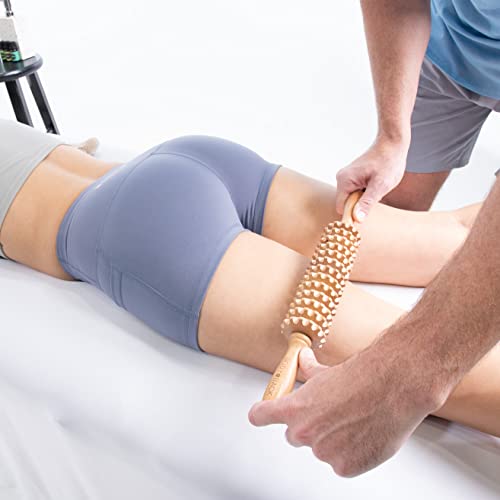 Body Back Wooden Therapy Roller, Muscle Roller for Pain Relief and Recovery - size: Straight