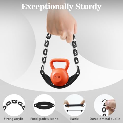 Water Bottle Handle Strap Compatible with Owala Freesip 24oz 32oz 40oz, Strong Secure Acrylic Carrier for Outdoors