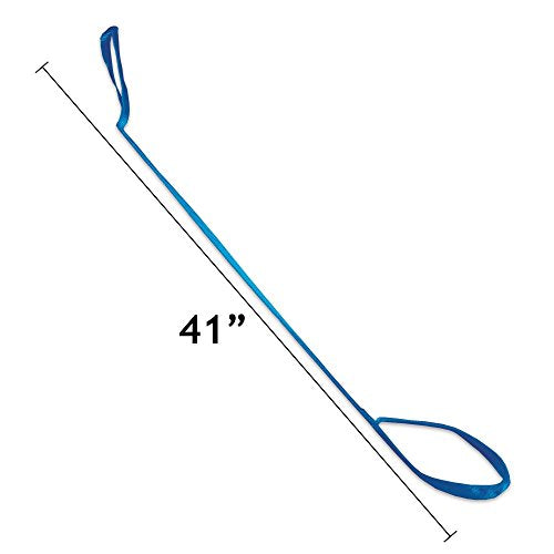 Rehabilitation Advantage 41-Inch Leg Lifter with Hand Strap and Foot Loop