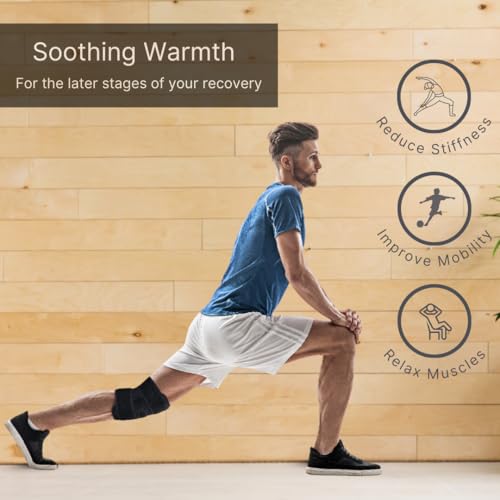 NatraCure Hot & Cold Knee Wrap Brace Support Ice Wrap for Knee Pain - Ice Packs for Knees - Post Knee Surgery Recovery Gift Must Haves, MCL, PCL, ACL Recovery Must Haves - Knee Wraps for Pain Relief