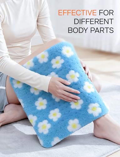 ALLJOY Heating Pad, Cute Period Heating Pad for Back Neck Shoulder, 12"X24" - color: Blue