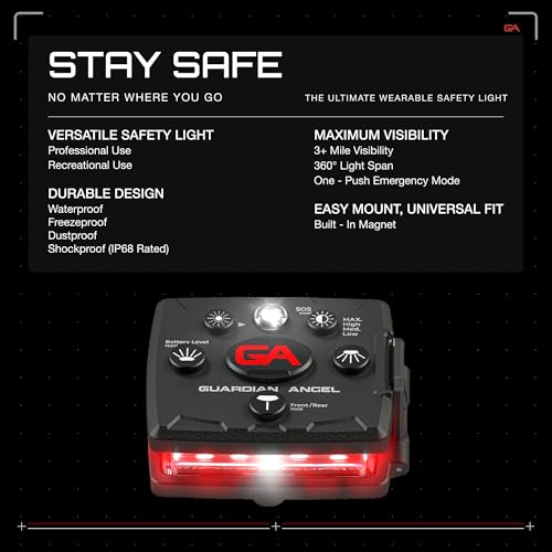 Guardian Angel Micro Safety Light - Red Front & Green Rear - color: Red/Green