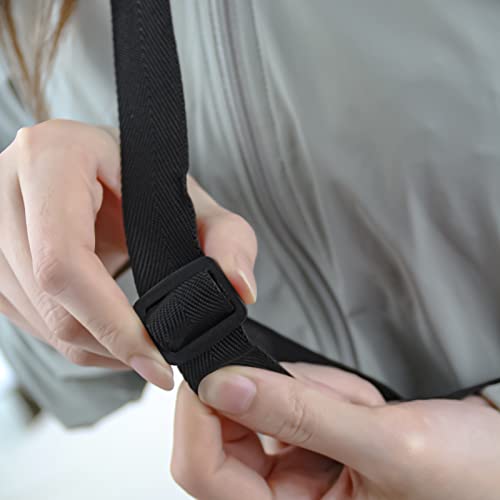 2PCS Water Bottle Carrier Bag - Convenient Holder with Strap and Pocket for Hiking, Walking, and Travel (Black, S) - size: Small