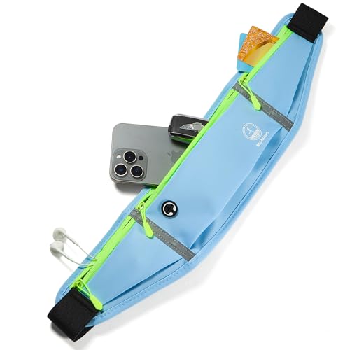 Running Belt Slim Fanny Pack Jogging Pouch Phone Holder Waist Pack - Blue - color: D Blue