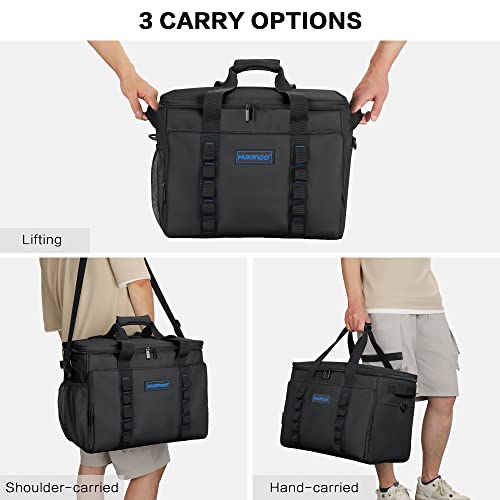 Hulongo Soft Sided Insulated Cooler Bag, 32L - color: black