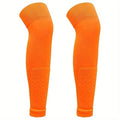 COUVER Unisex Long Leg Compression Sleeves - color: Orange - Overknee, size: Large