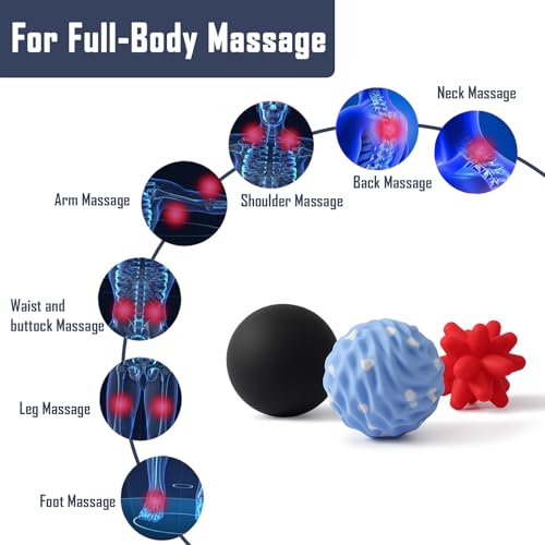 Silicone Massage Lacrosse Balls for Myofascial Release - style: Silicone Full-body Recovery Set