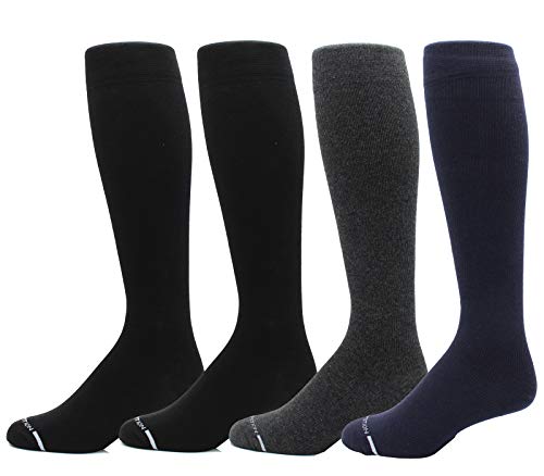 Dr. Motion 4 Pairs Compression Socks for Men, Knee High - color: Mcomp-sl21
