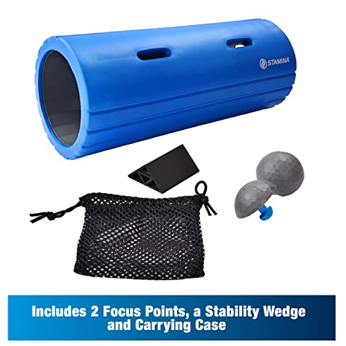 Stamina Evo Foam Roller for Deep Tissue Trigger Point Massage, Muscle Recovery & Physical Therapy - Patented Design