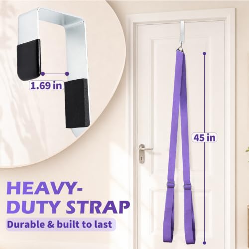 Stretching Strap with Door Anchor for Flexibility & Physical Therapy