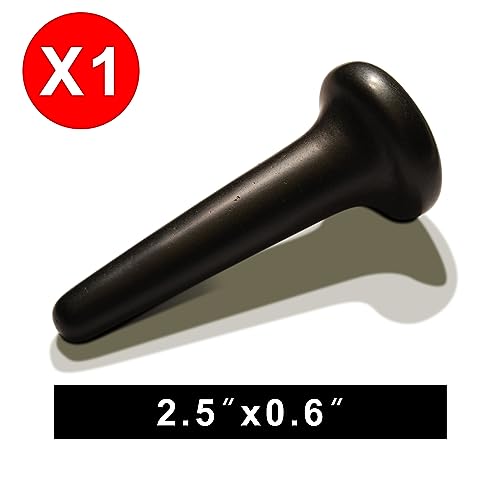 Master Massage TitanGrip Therapeutic Basalt Nail Shape Hot Massage Stone with Trigger Point and Acupressure Tool for Deep Tissue Relaxation and Reflexology Massage (1 Piece)