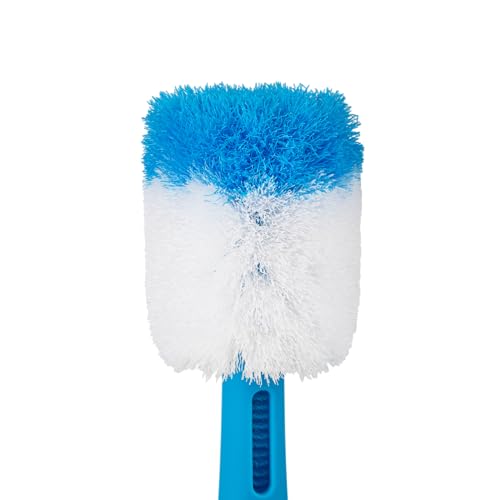 ThermoFlask 2-in-1 Bottle Cleaning Brush - Durable Bottle Accessory - Long Handle - Includes Straw Brush - Lightweight with Easy-Grip Handle - Blue