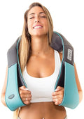 InvoSpa Shiatsu Neck and Back Massager with Heat - Deep Kneading Pillow for Massage - Electric Full Body Massager - color: Blue
