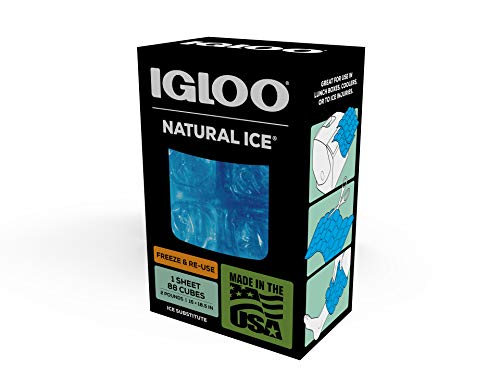 Igloo MaxCold Gel Ice Packs, Reusable Ice Packs for Coolers, Long Lasting Cold Freezer Pack for Lunch Boxes and Camping - color: Cube