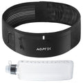 AGPTEK Slim Running Belt with Water Bottle and Phone Pocket for Women & Men - size: Medium