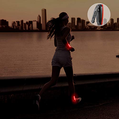 USB-C Rechargeable LED Safety Lights (2 Pack) - Clip on Strobe Running Lights for Runners, Joggers,Walkers,Kids,Dogs,Bike Tail Lights - High Visibility Accessories for Reflective Gear - color: USB-C Red