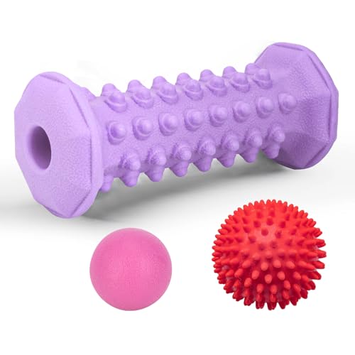Purple Foot Massager Roller for Plantar Fasciitis, Arch & Heel Pain Relief - color: Purple Combination