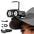 WARSUN Rechargeable Headlamp & Hat Light, 800LM Motion Sensor Cap Light - color: Black