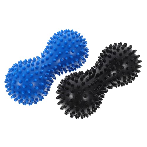 VILLCASE Massage Ball PVC 2 X Massage Balls Black and Blue 5.70 in