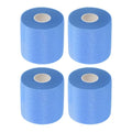 PATIKIL Foam Pre Wrap Athletic Tape 2.75 Inch x 30 Yards, 4 Rolls Non-Adhesive Prewrap Headbands for Hair Soccer Sport Wrists Elbows Knees Ankles, Sapphire Blue - color: Sapphire Blue