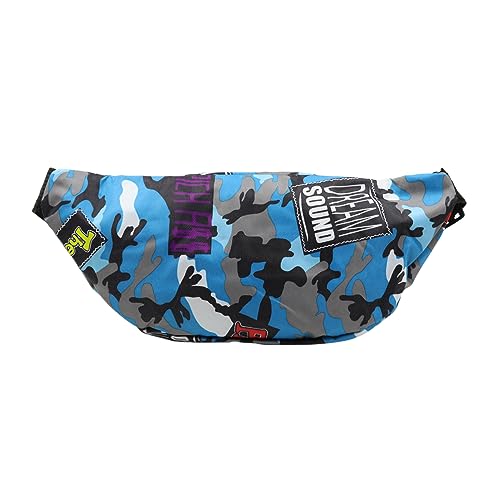 AIBEARTY Fashion Fanny Pack Small Checkered Waist Pack Belt Waist Bag Pack Pouch with Adjustable Strap for Sport Running,Camping,Trip - color: Blue 02