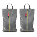 pack all Plus-Sized Shoe Bag for Travel, Water-Resistant Shoe Pouch - color: Plus-Grey, style: 2 Pack