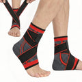 Strassburg Sock Plantar Fasciitis Socks for Sprained Ankle Support, Compression Socks with Adjustable Strap for Plantar Fasciitis Relief, Ankle Brace Sleeve Achilles Tendonitis Pain Relief(Red-M) - color: Red
