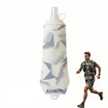 Richboyz 500ml Running Soft Flask: Leakproof TPU Hydration Bottle for Trail Runners & Cyclists & Hikers – Lightweight & BPA-Free Folding Water Bottle (Grey Star