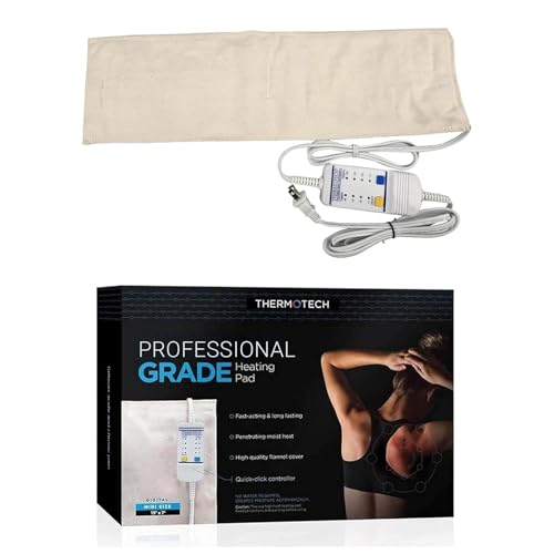 Thermotech Moist Heating Pad, Digital Timer, Mini 19 x 7 in - size: Mini 2nd Gen - 19" by 7"