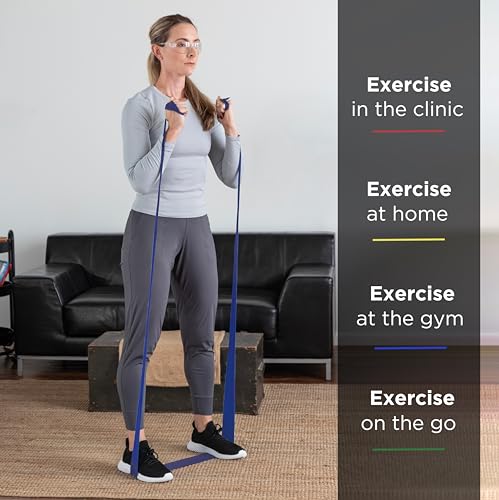 THERABAND Resistance Bands Set, Elastic Bands for Exercise & Physical Therapy, Strength Training for Upper & Lower Body Fitness - size: Advanced - 24 Pack, style: Latex
