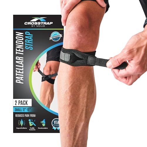 Stabilizing Patella Knee Strap | Patella Tendon Brace for Running, Cycling, Hiking, and Sports | Pain Relief and Support, Knee Stabilizer Brace For Exercise - size: 2 Straps (Small)
