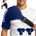Shoulder Ice Pack Wrap for Rotator Cuff Cold Therapy Brace 2Pack - color: 2pcs Xlarge-blue