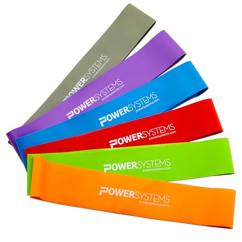 Power Systems Mini Versa Loop – 9" Commercial Grade Exercise Resistance Band for Working Out, Elastic Band for Physical Therapy, Strength, Fitness Training at Home or Gym - style: Heavy