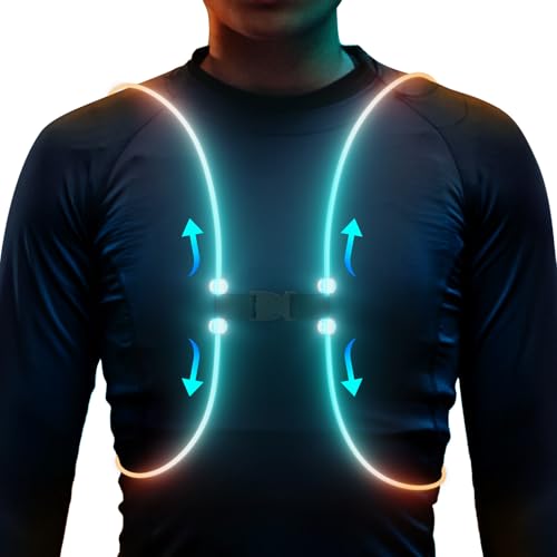 Reflective Running Vest, Running Lights For Runners, Light Up Running Vest