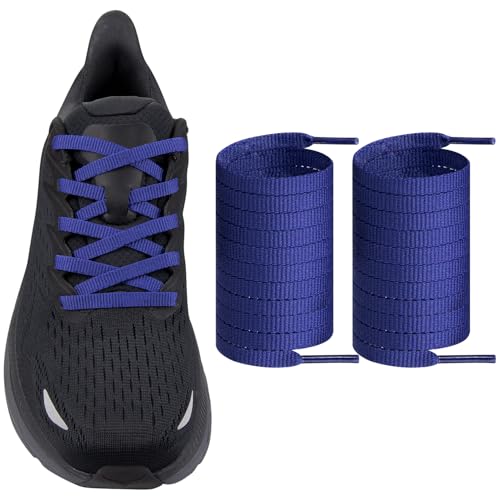 Endoto Shoe Laces for Hoka Replacement Shoelaces Strings - color: Navy Blue, size: 45 Inch (114.3 cm)