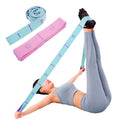 2-Pack 11-Loop Stretch Bands, Adjustable Stretch Strap for Yoga, Pilates, Dance, Ballet, Gymnastics, Flexibility, Leg Stretching, Physical Therapy & Stretching Equipment for Home Workout & Mobility - color: Pink+Blue