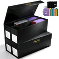 Trading Card Storage Box with Magnetic Closure for Toploaders, 2 Pack