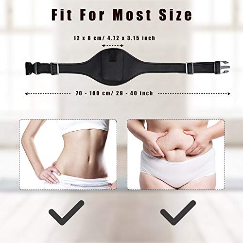Weewooday 1 Pack Mic Belt Holder for Fitness,Black