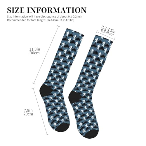 FREEHOTU Compression Knee High Socks for Women/Men Circulation 15-20 Mmhg - color: Bigfoots With Cats