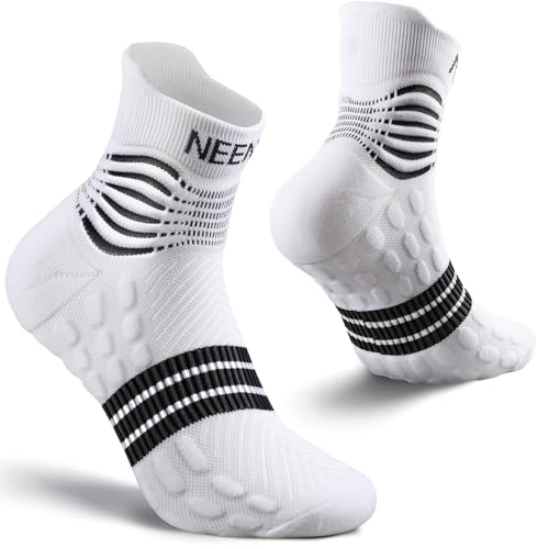 NEENCA Professional Compression Socks for Women Men Circulation, 20-30 mmHg - color: White, size: Large
