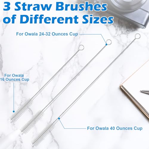 Palksky Water Bottle Cleaning Brush Kit, Brush & Straw Cleaner for Owala - size: 5 Pack