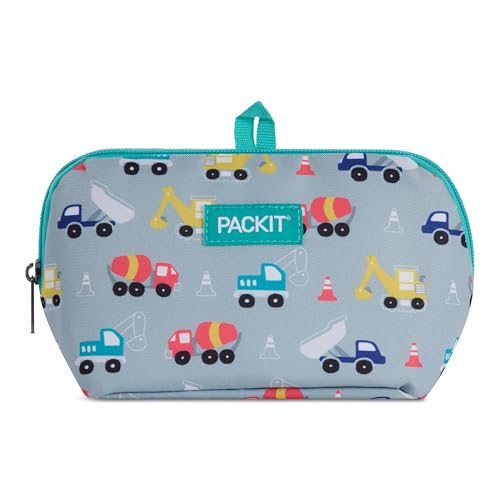 PackIt Freezable Snack Bag, Construction Trucks - color: Construction Trucks