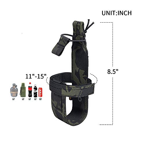EXCELLENT ELITE SPANKER Tactical Military Portable Belt Bottle Holder Pouch - color: Multicam Black